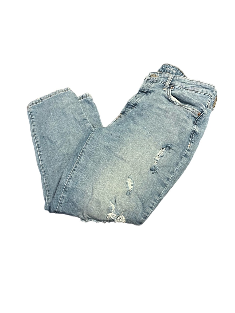 Old Navy O.G. Straight Light Blue Distressed Women's Jeans
